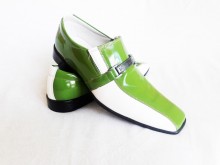 Sapato Verde C/Branco